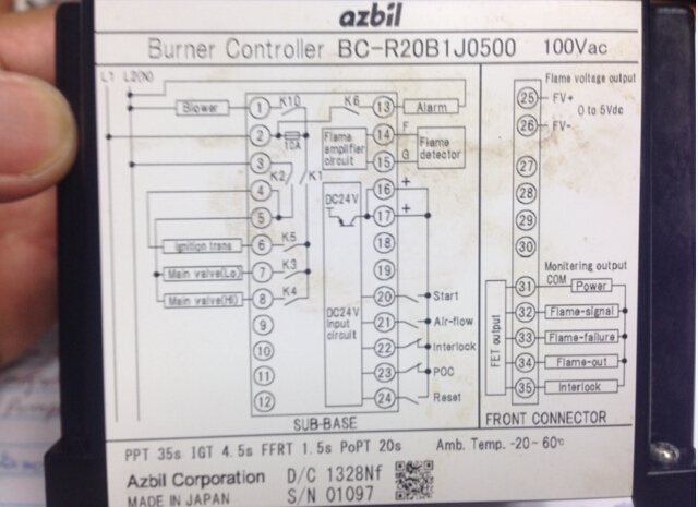 Azbil BC-20 Series Burner Controller (1)